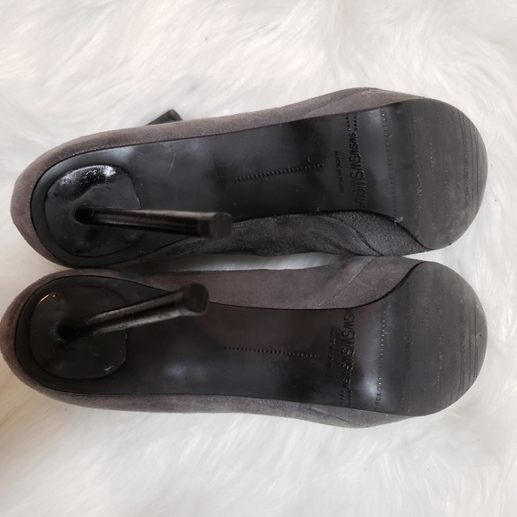 Stuart Weitzman Seamstress Gray Platform Booties Size 7.5 - Picture 5 of 15